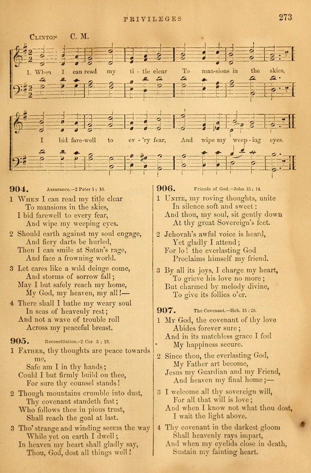 Songs for the Sanctuary: or hymns and tunes for Christian Worship page 274