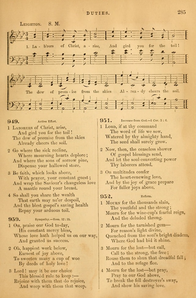 Songs for the Sanctuary: or hymns and tunes for Christian Worship page 286