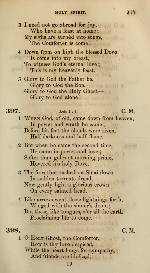 Songs for the Sanctuary; or, Psalms and Hymns for Christian Worship (Words only) page 217