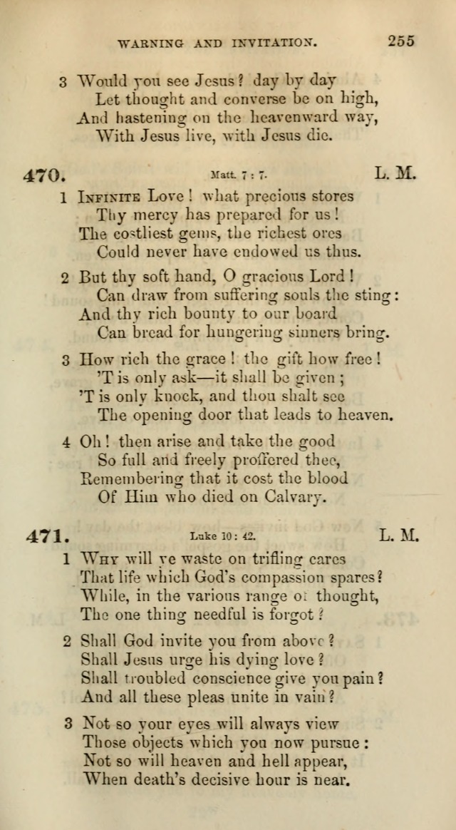 Songs for the Sanctuary; or, Psalms and Hymns for Christian Worship (Words only) page 255
