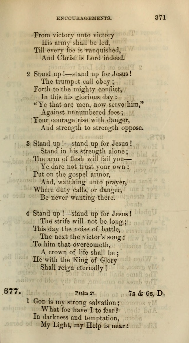 Songs for the Sanctuary; or, Psalms and Hymns for Christian Worship (Words only) page 371