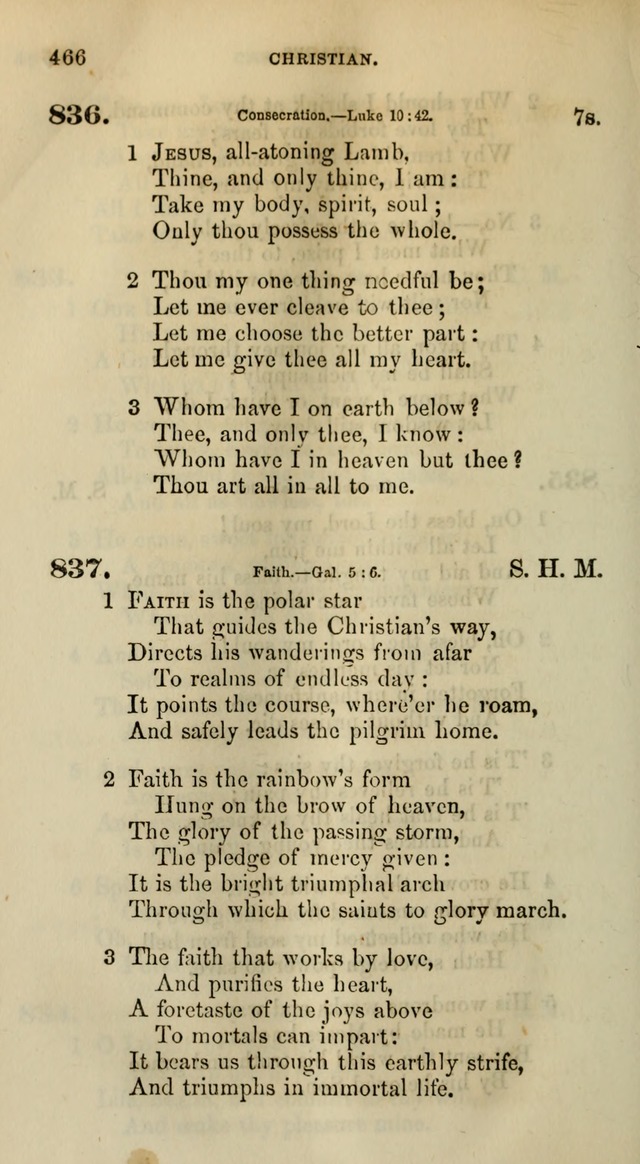 Songs for the Sanctuary; or, Psalms and Hymns for Christian Worship (Words only) page 466