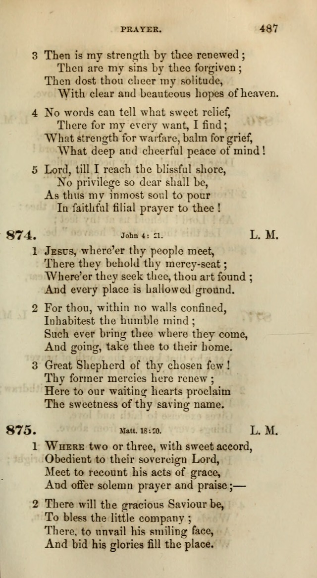 Songs for the Sanctuary; or, Psalms and Hymns for Christian Worship (Words only) page 487