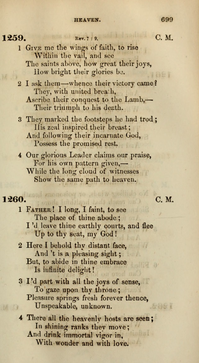 Songs for the Sanctuary; or, Psalms and Hymns for Christian Worship (Words only) page 699
