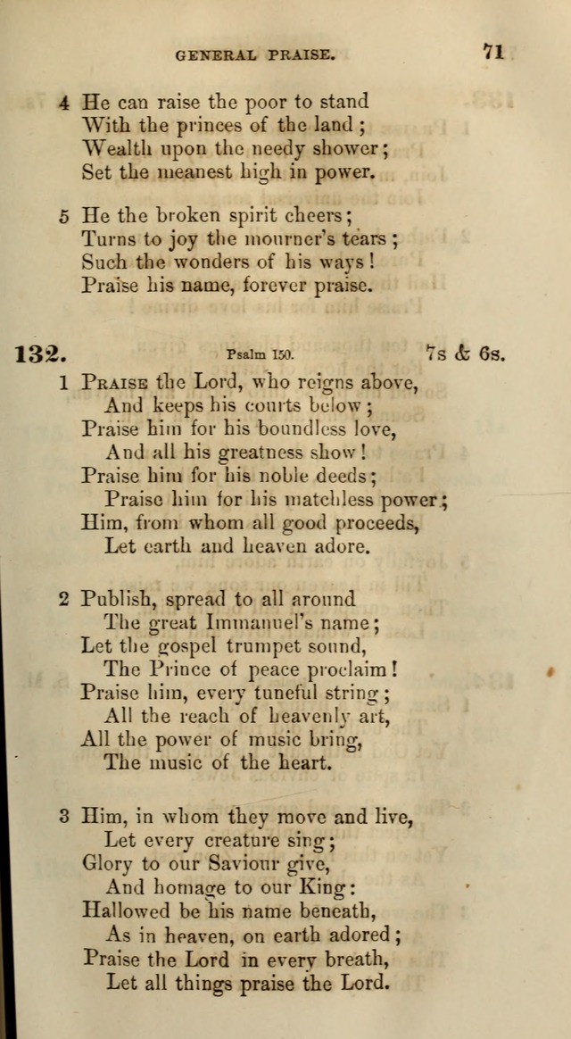 Songs for the Sanctuary; or, Psalms and Hymns for Christian Worship (Words only) page 71