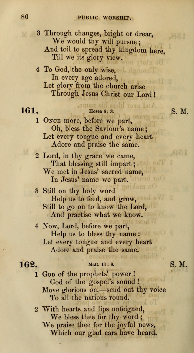 Songs for the Sanctuary; or, Psalms and Hymns for Christian Worship (Words only) page 86