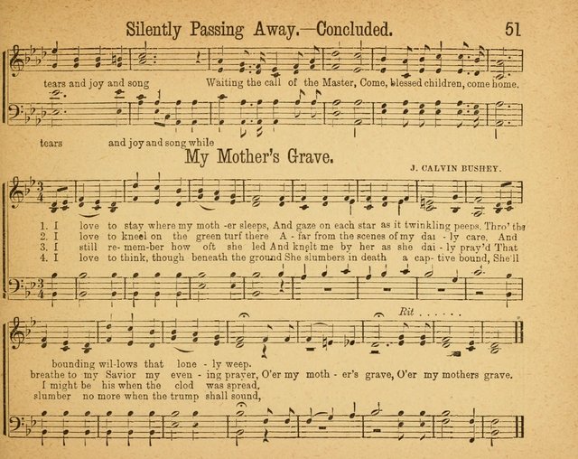 Sparkling Gems Nos.1 & 2 Combined: a new and choice collection of music for Sabbath schools, temperance, and social meetings page 51