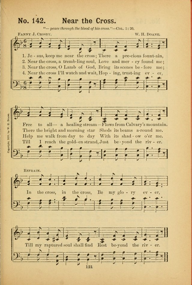 Select Gems: a choice collection of popular hymns and music for use in prayer meetings, the home and Sunday schools page 121