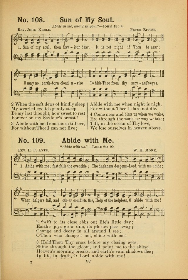 Select Gems: a choice collection of popular hymns and music for use in prayer meetings, the home and Sunday schools page 97