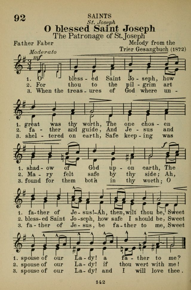 O blessed Saint Joseph, how [so] great was thy worth  Hymnary.org