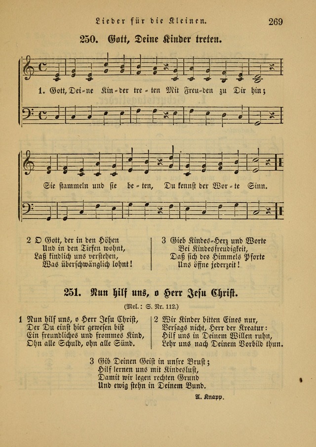 Sonntagsschul-Gesangbuch der Reformirten Kirche in den Vereinigten Staaten page 269