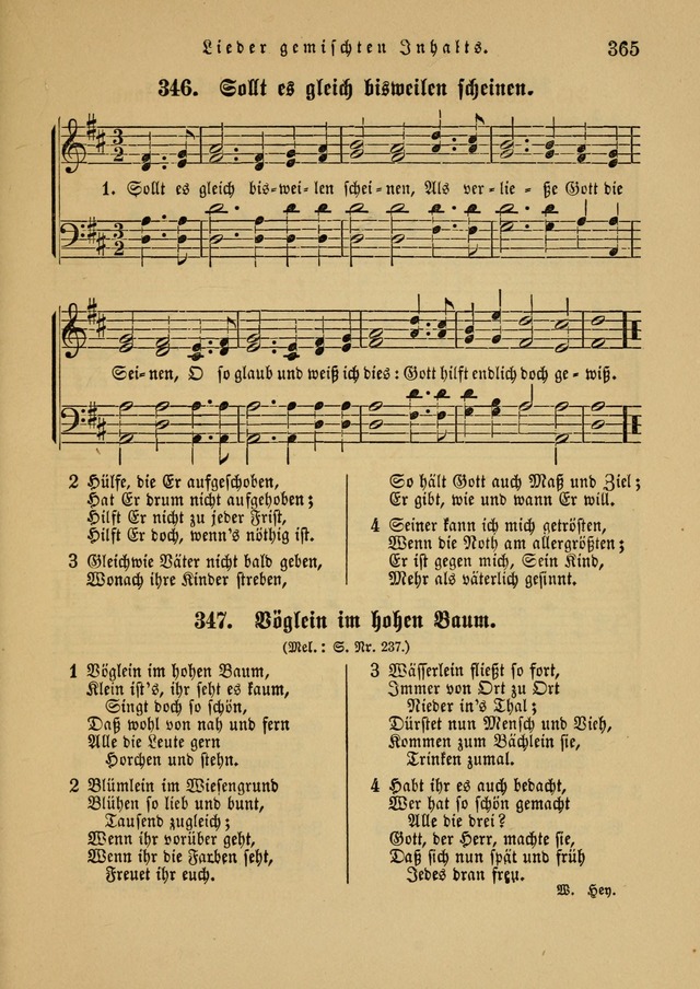 Sonntagsschul-Gesangbuch der Reformirten Kirche in den Vereinigten Staaten page 365