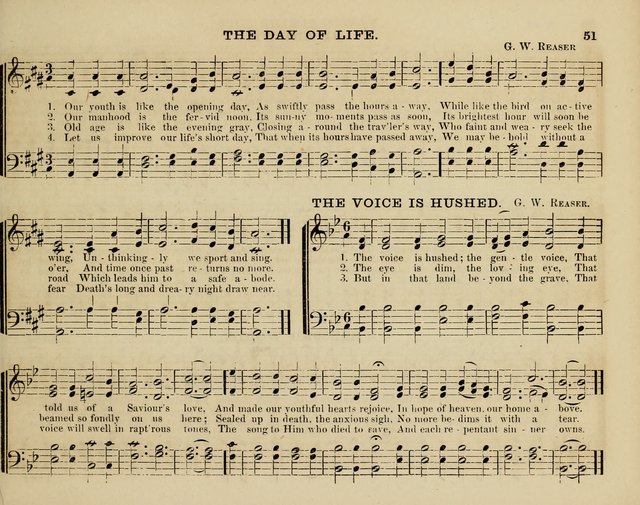 Song Garland; or, Singing for Jesus: a new collection of Music and Hymns prepared expressly for Sabbath Schools page 51
