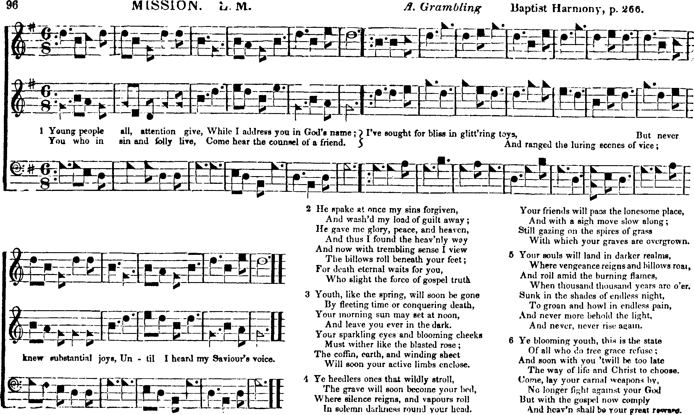 The Southern Harmony, and Musical Companion (New ed. thoroughly rev. and much enl.) page 253