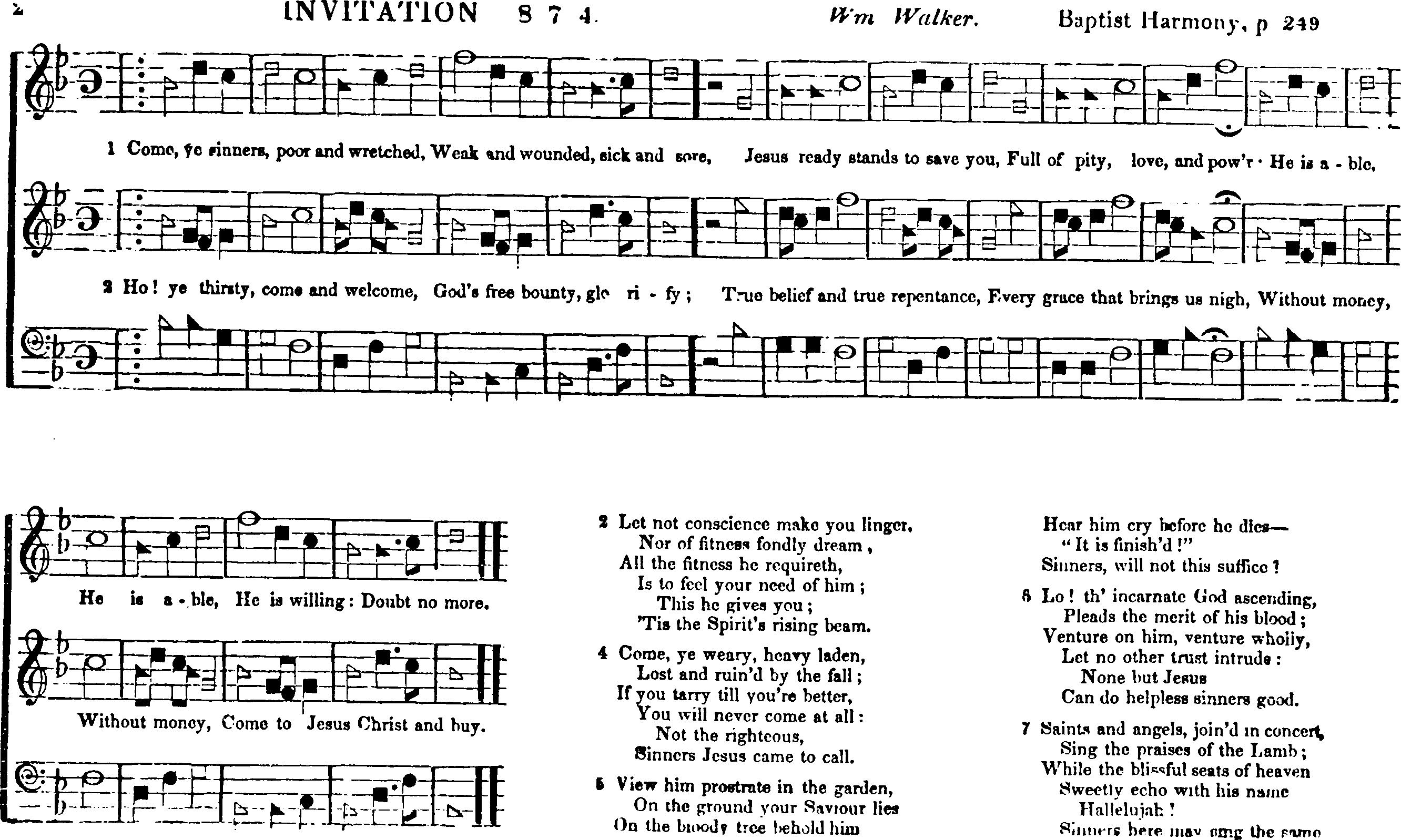 The Southern Harmony, and Musical Companion (New ed. thoroughly rev. and much enl.) page 4