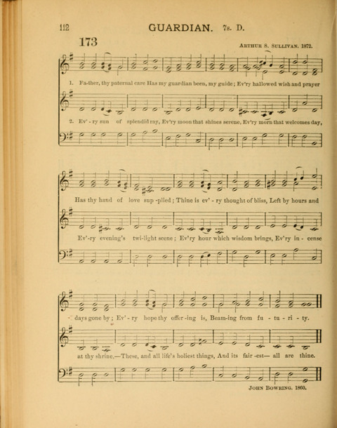 The School Hymnary: a collection of hymns and tunes and patriotic songs for use in public and private schools page 112