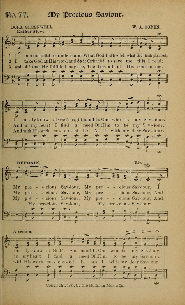 Sweet Harmonies: a new song book of gospels songs for use in revivals and all religious gatherings, sunday-schools, etc. page 63