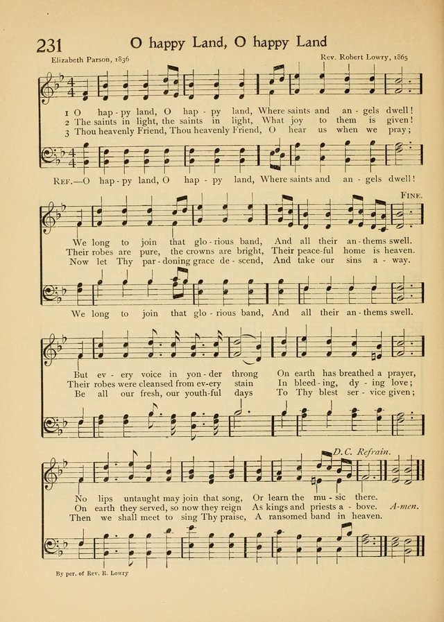 The School Hymnal page 229