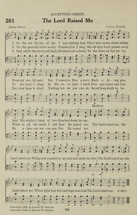 Service Hymnal: with responsive readings, appropriate for all Protestant religious activities page 196