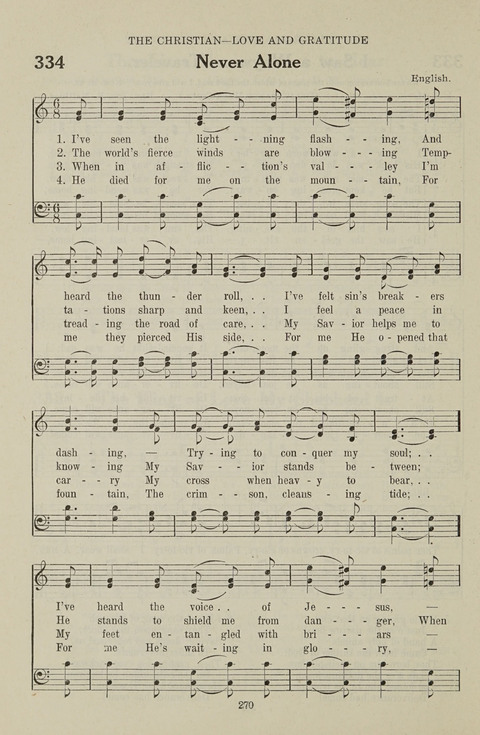 Service Hymnal: with responsive readings, appropriate for all Protestant religious activities page 262