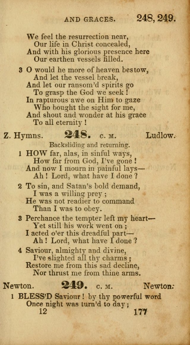 Select Hymns: adapted to the devotional exercises of the Baptist denomination (2nd ed.) page 177