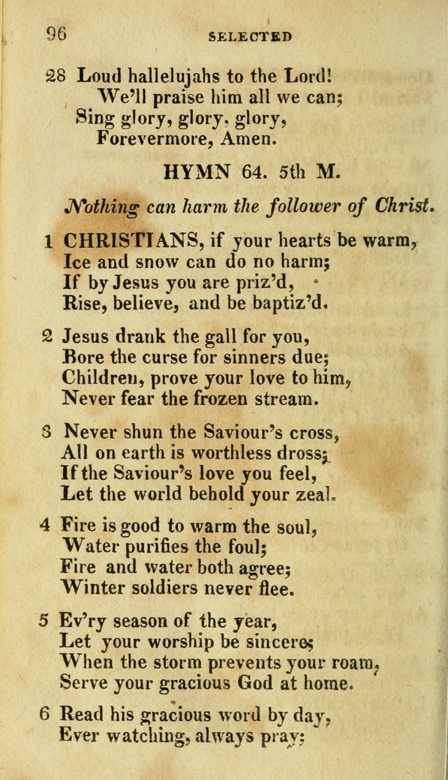 A Selection of Hymns, from the Best Authors page 100