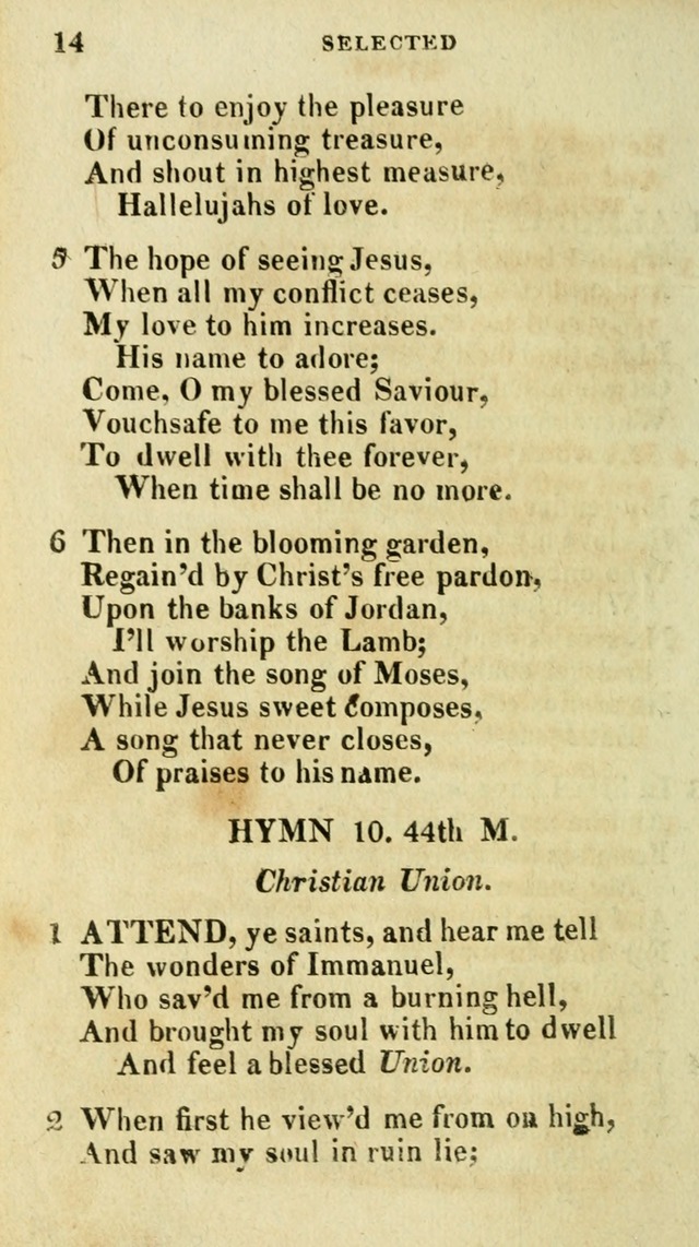 A Selection of Hymns, from the Best Authors page 18