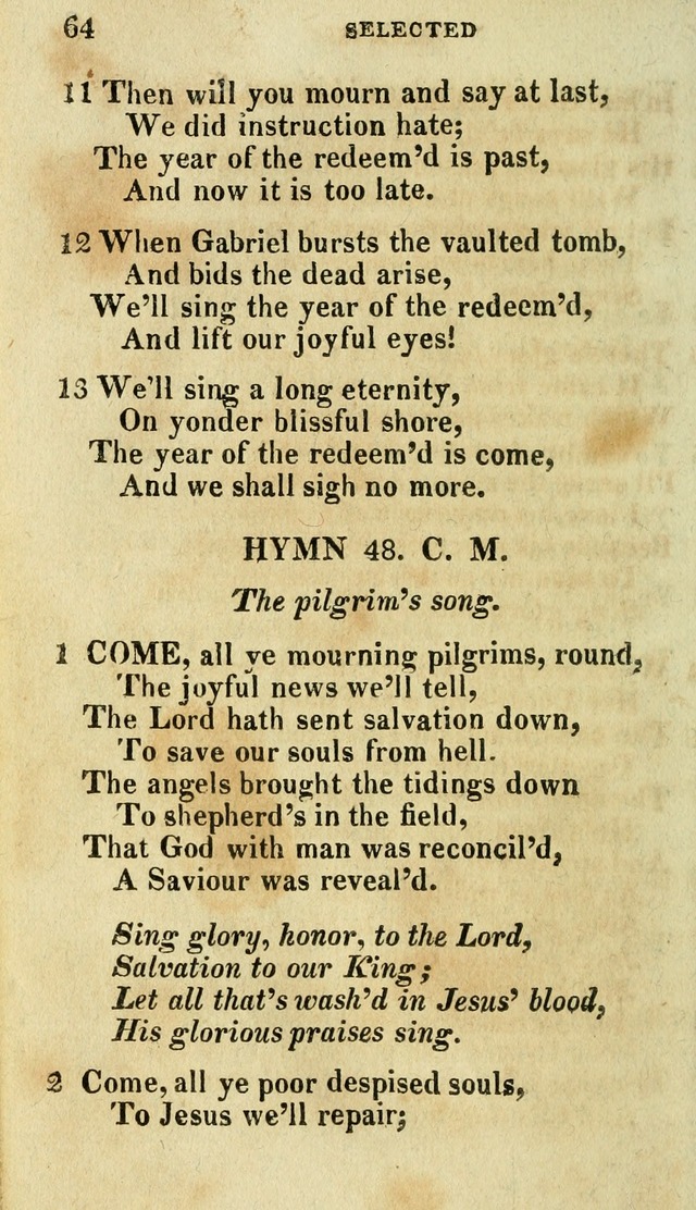 A Selection of Hymns, from the Best Authors page 68