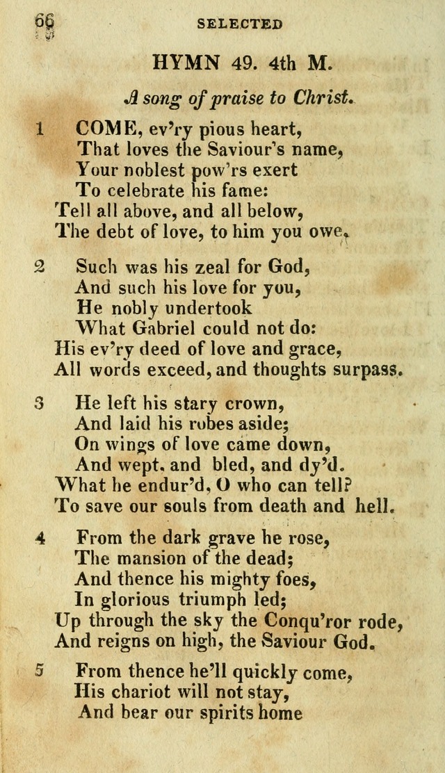 A Selection of Hymns, from the Best Authors page 70
