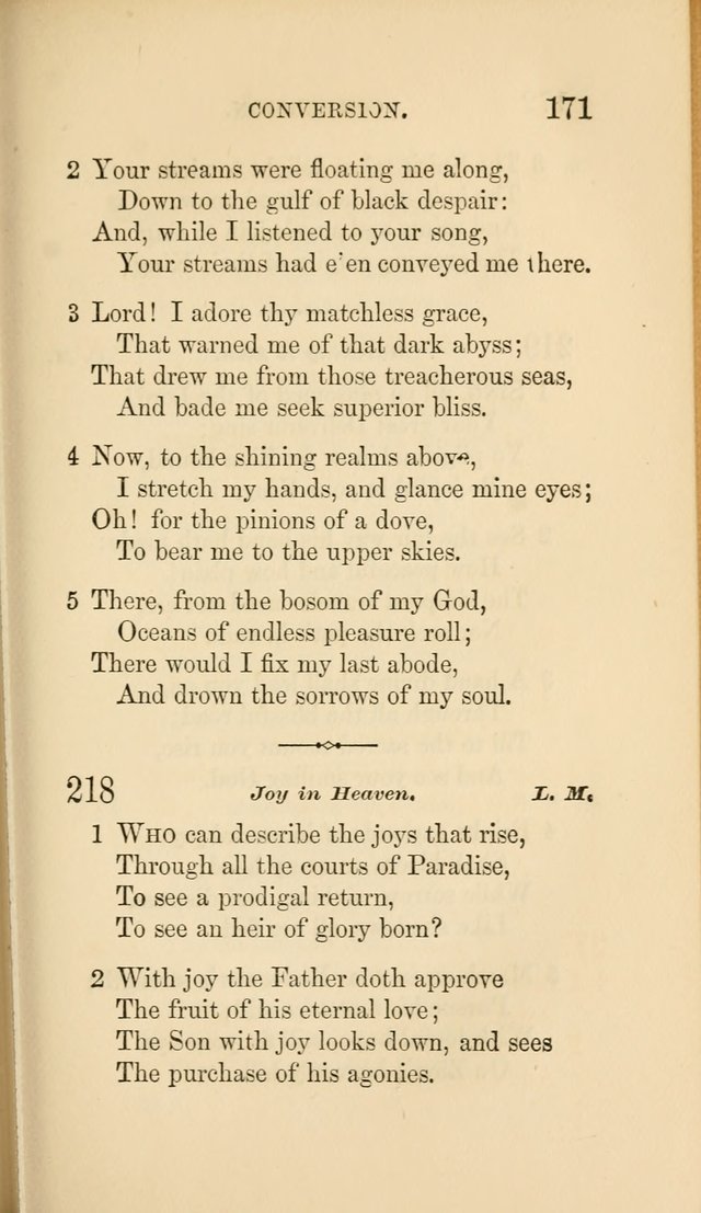 Social Hymn Book: Being the Hymns of the Social Hymn and Tune Book for the Lecture Room, Prayer Meeting, Family, and Congregation (2nd ed.) page 171