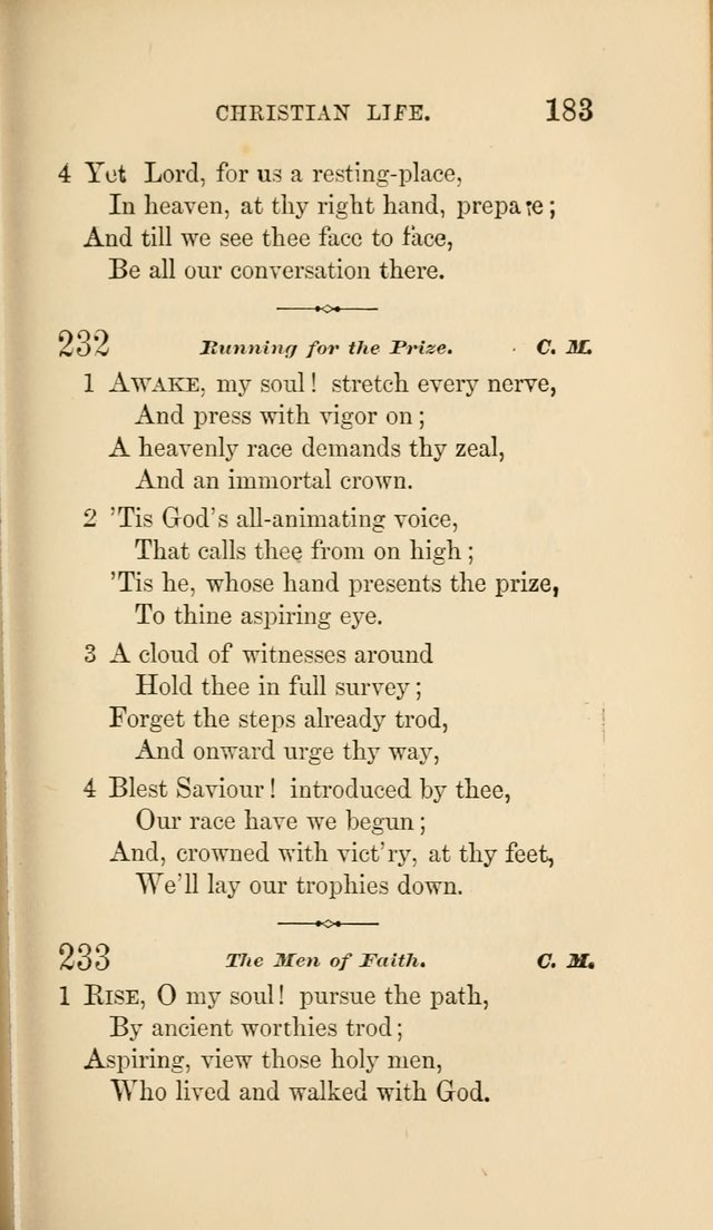 Social Hymn Book: Being the Hymns of the Social Hymn and Tune Book for the Lecture Room, Prayer Meeting, Family, and Congregation (2nd ed.) page 183