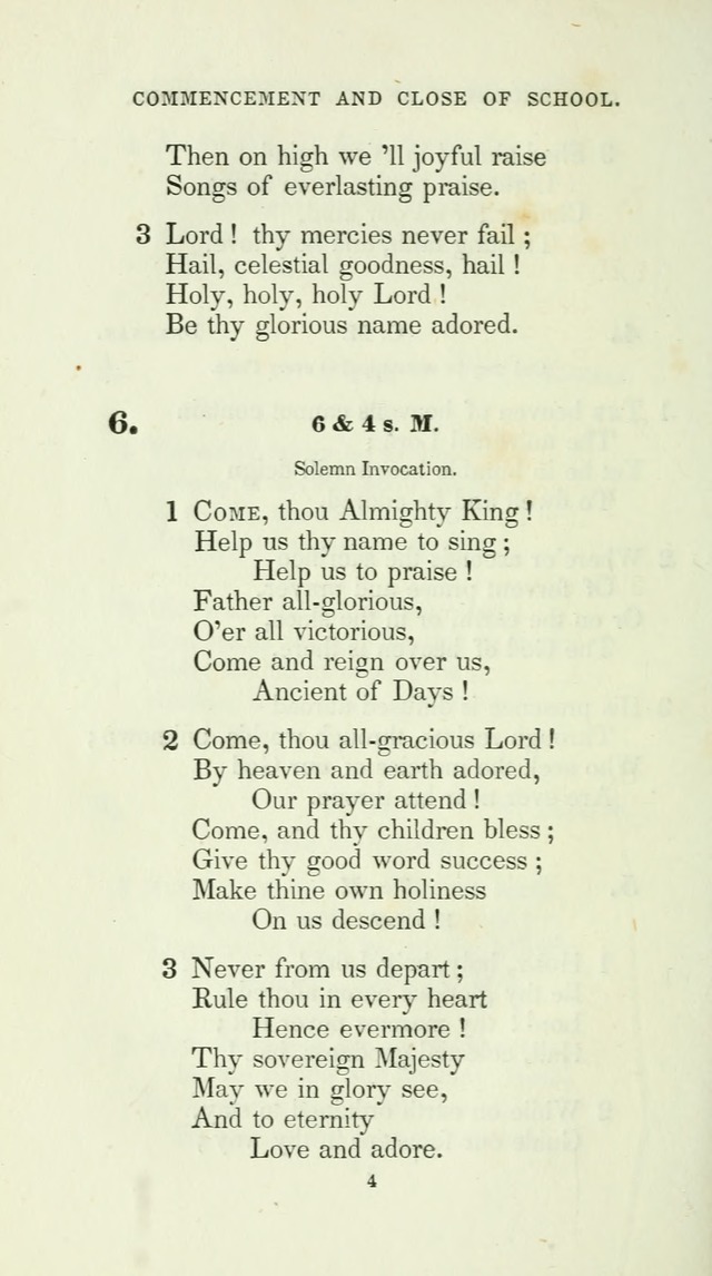 The School Hymn-Book: for normal, high, and grammar schools page 4
