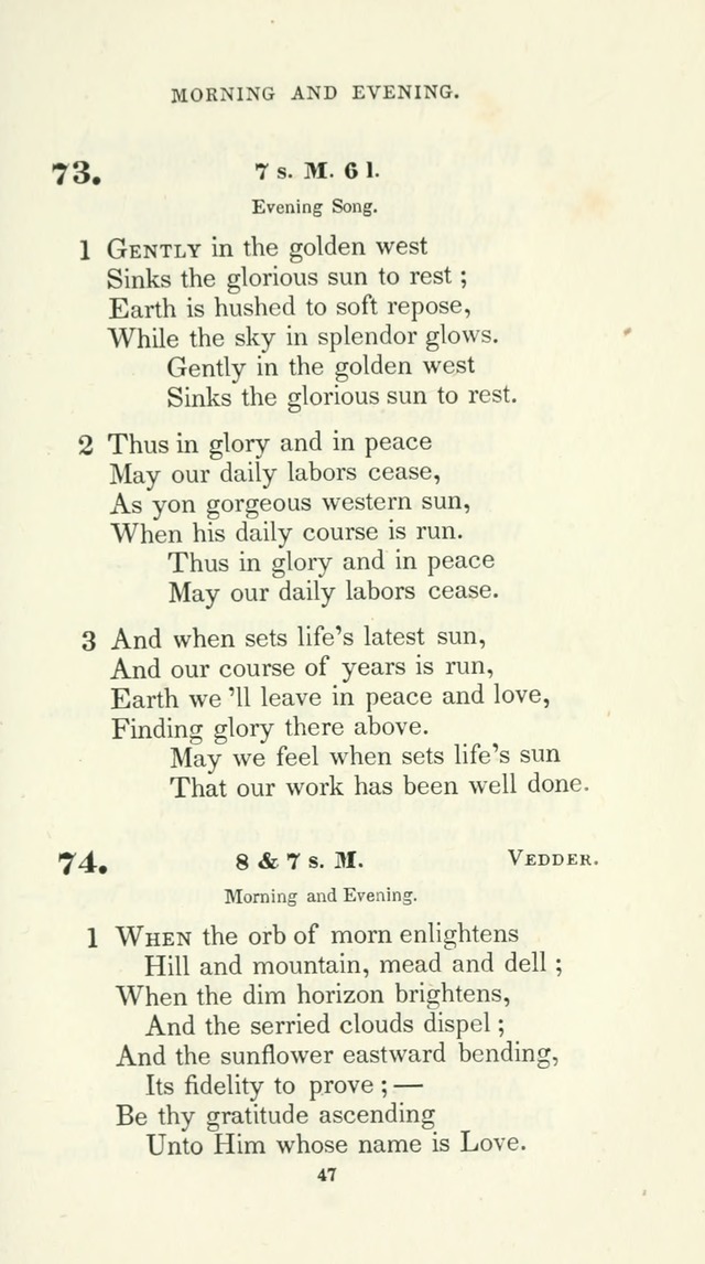 The School Hymn-Book: for normal, high, and grammar schools page 47