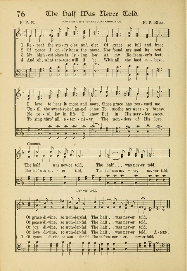 Songs of Hope: for the Church and Sunday School page 78