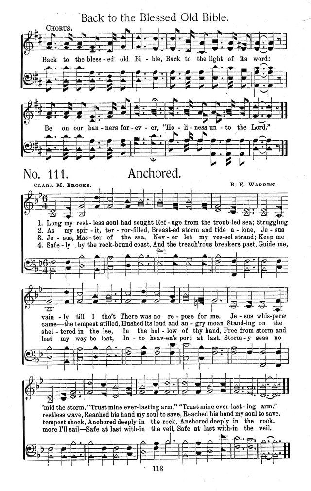 Select Hymns: for Christian worship and general gospel service page 113