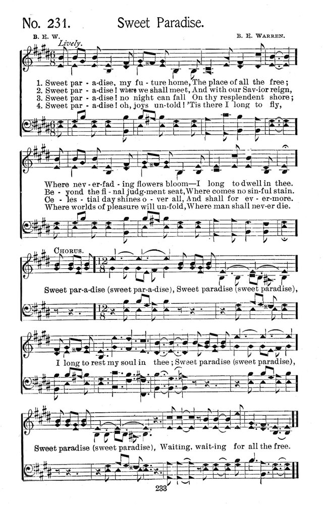 Select Hymns: for Christian worship and general gospel service page 233