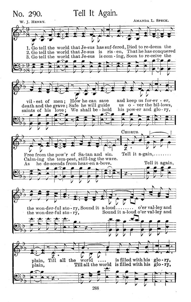 Select Hymns: for Christian worship and general gospel service page 288