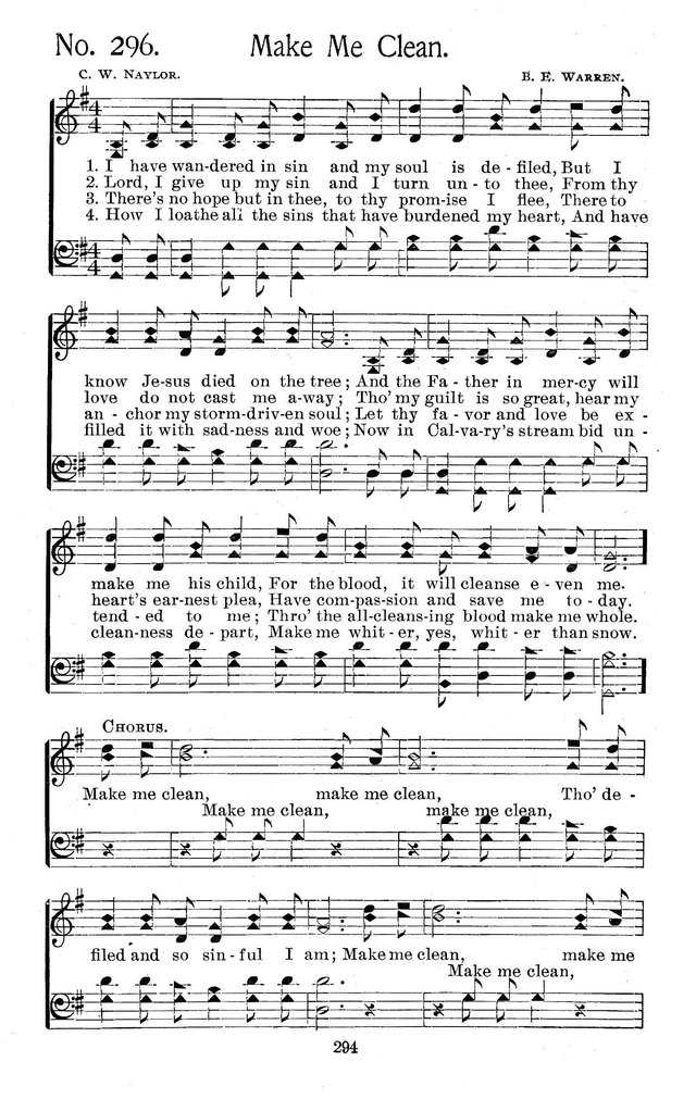 Select Hymns: for Christian worship and general gospel service page 294