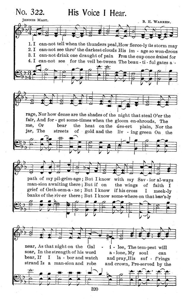 Select Hymns: for Christian worship and general gospel service page 320