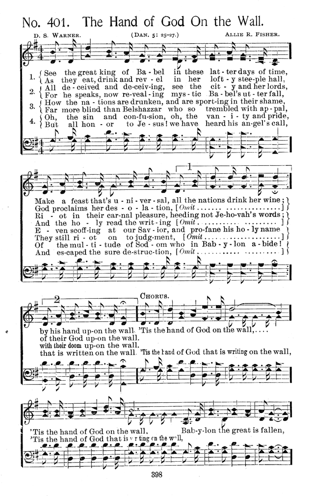 Select Hymns: for Christian worship and general gospel service page 398