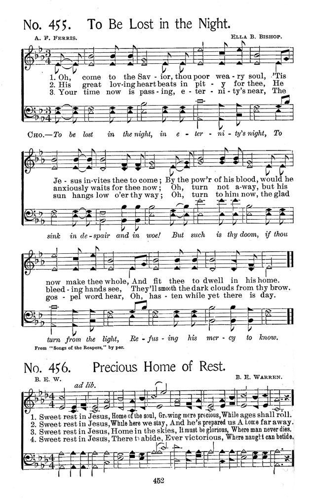 Select Hymns: for Christian worship and general gospel service page 452