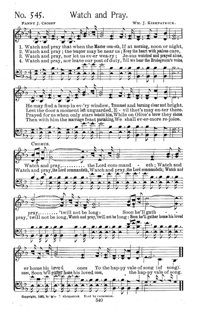 Select Hymns: for Christian worship and general gospel service page 540