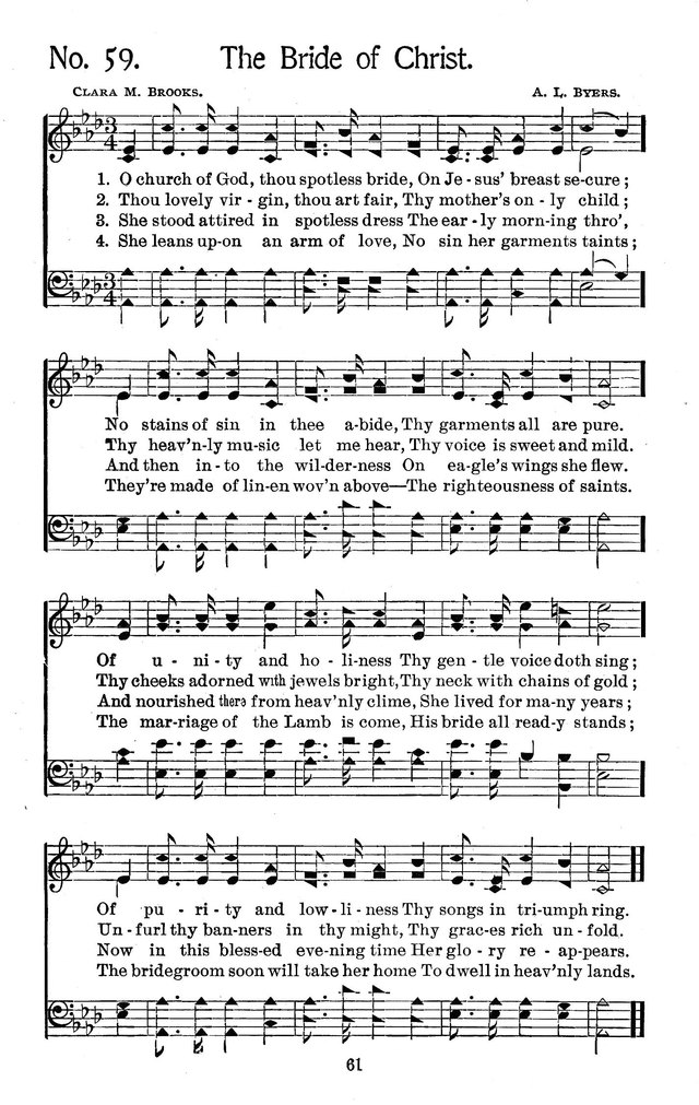 Select Hymns: for Christian worship and general gospel service page 61