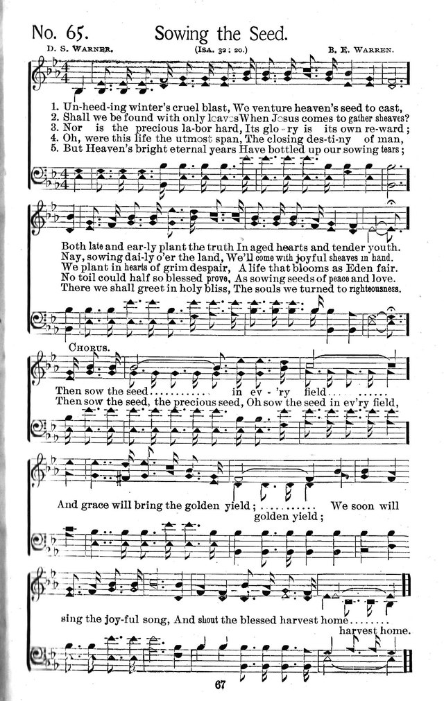 Select Hymns: for Christian worship and general gospel service page 67