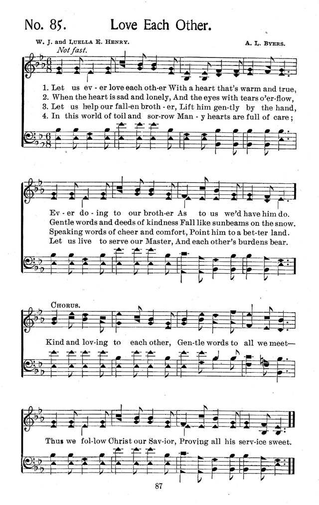 Select Hymns: for Christian worship and general gospel service page 87