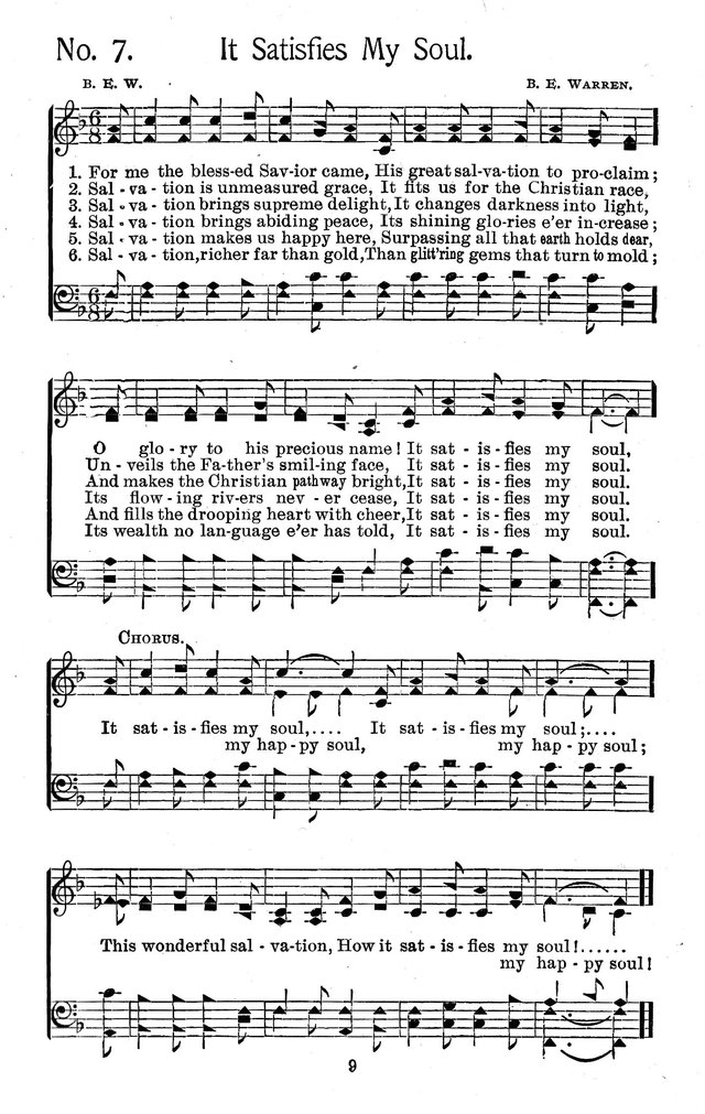 Select Hymns: for Christian worship and general gospel service page 9