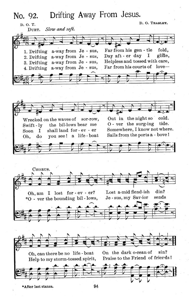 Select Hymns: for Christian worship and general gospel service page 94