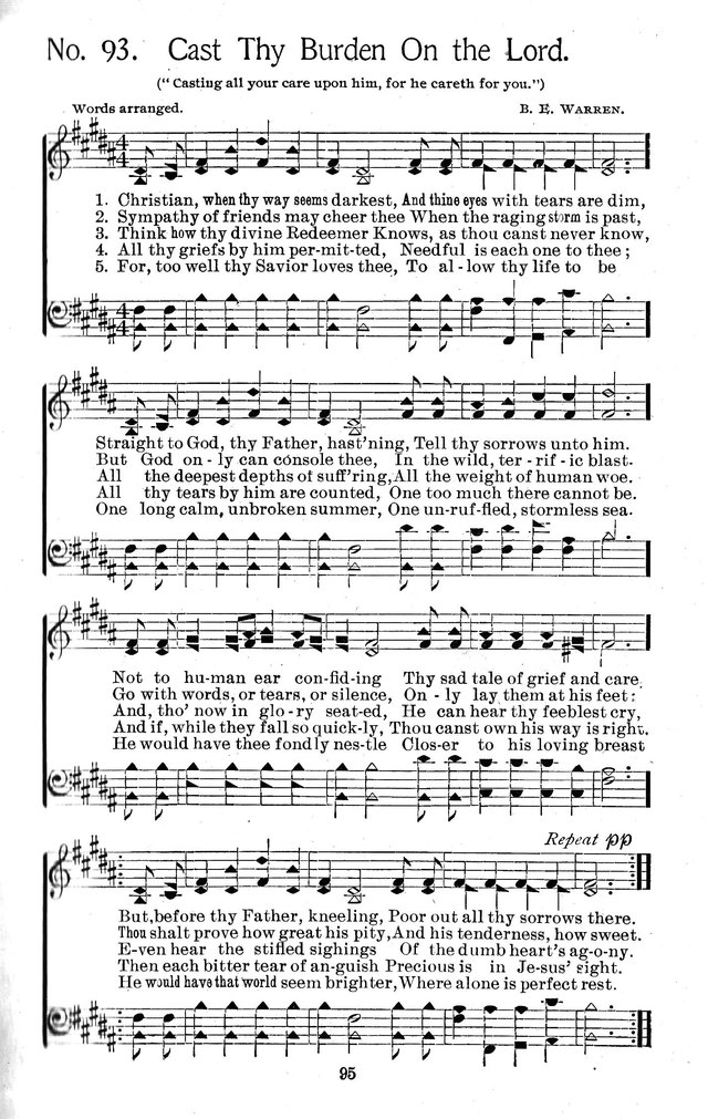 Select Hymns: for Christian worship and general gospel service page 95