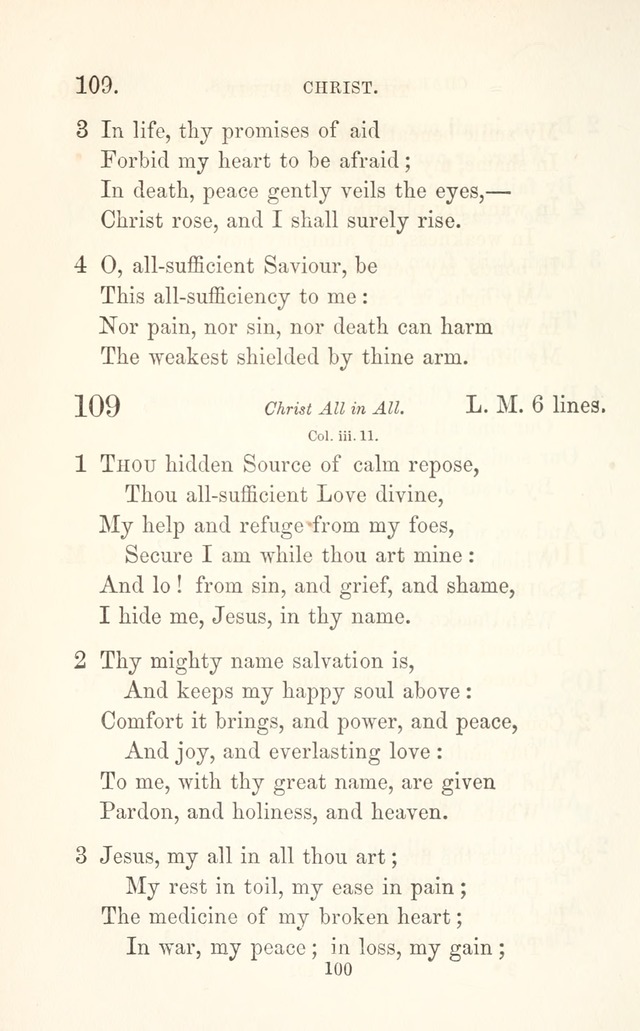 A Selection of Hymns: designed as a supplement to the "psalms and hymns" of the Presbyterian church page 102