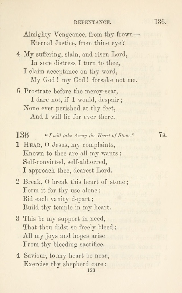 A Selection of Hymns: designed as a supplement to the "psalms and hymns" of the Presbyterian church page 125